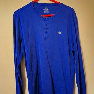 Lacoste blue long sleeve tee. Size 6(large)